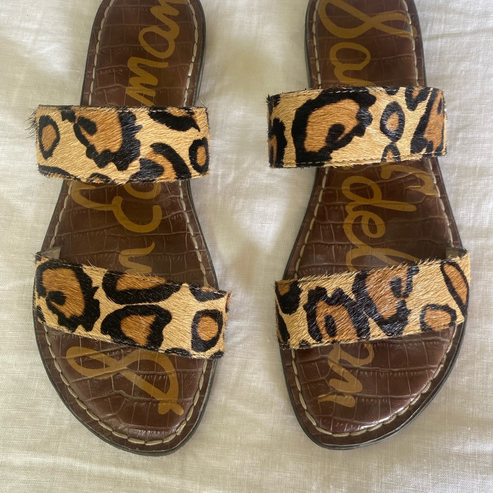 Sam Edelman cow hide sandals